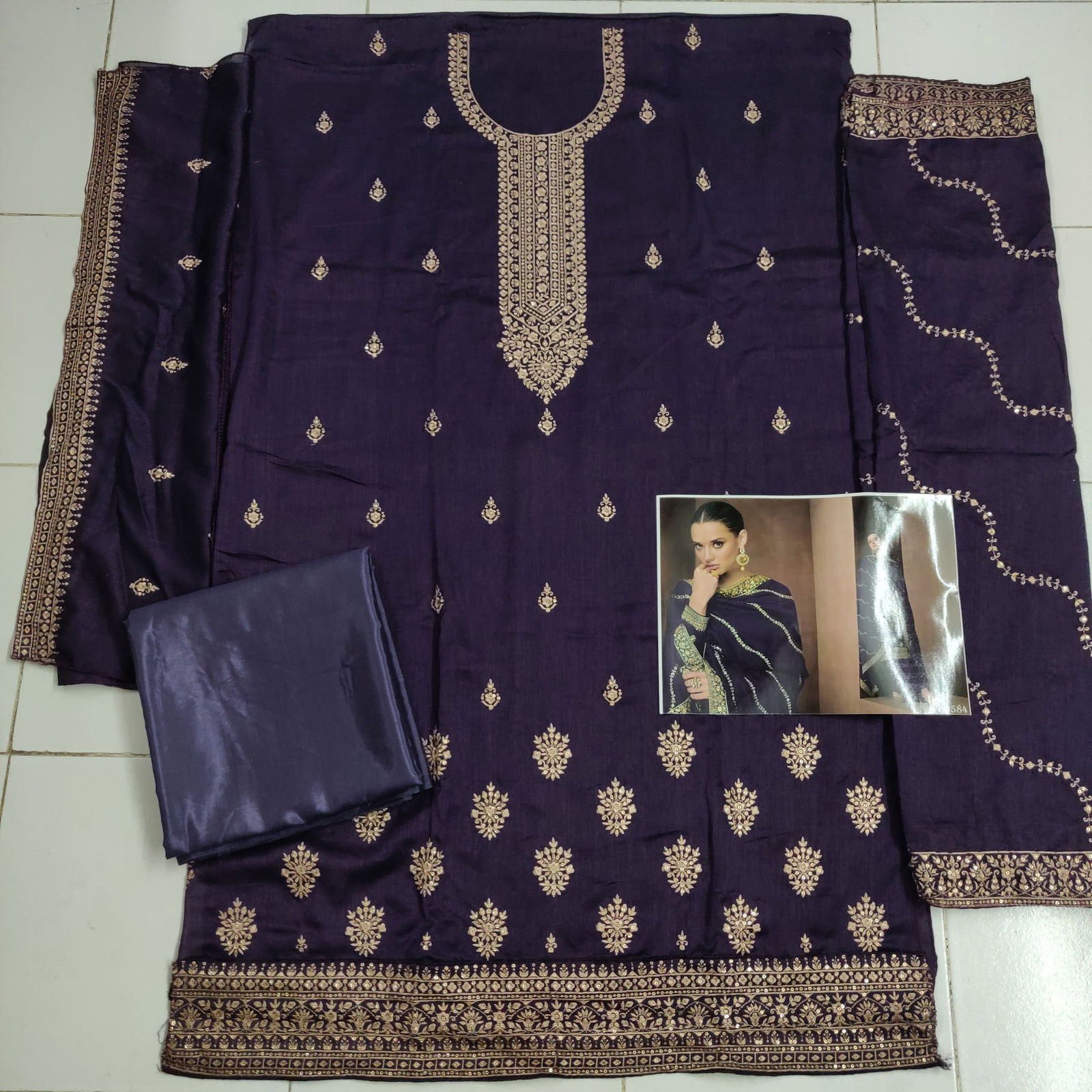 ASHIRWAD ZAHA 9584 COLOUR ADDITHION Heavy Premium Silk Palazzo Salwar Suit